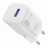 Carica Batteria da Rete Oppo USB-A SuperVooc 33W Bianco Cellularline ACHOPPOUSBSV33WW