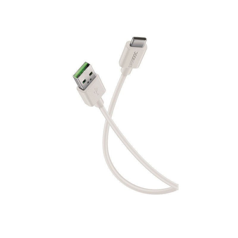 Cavo USB To USB-C SuperVooc 6A Bianco Cellularline USBDATASVUSBCW