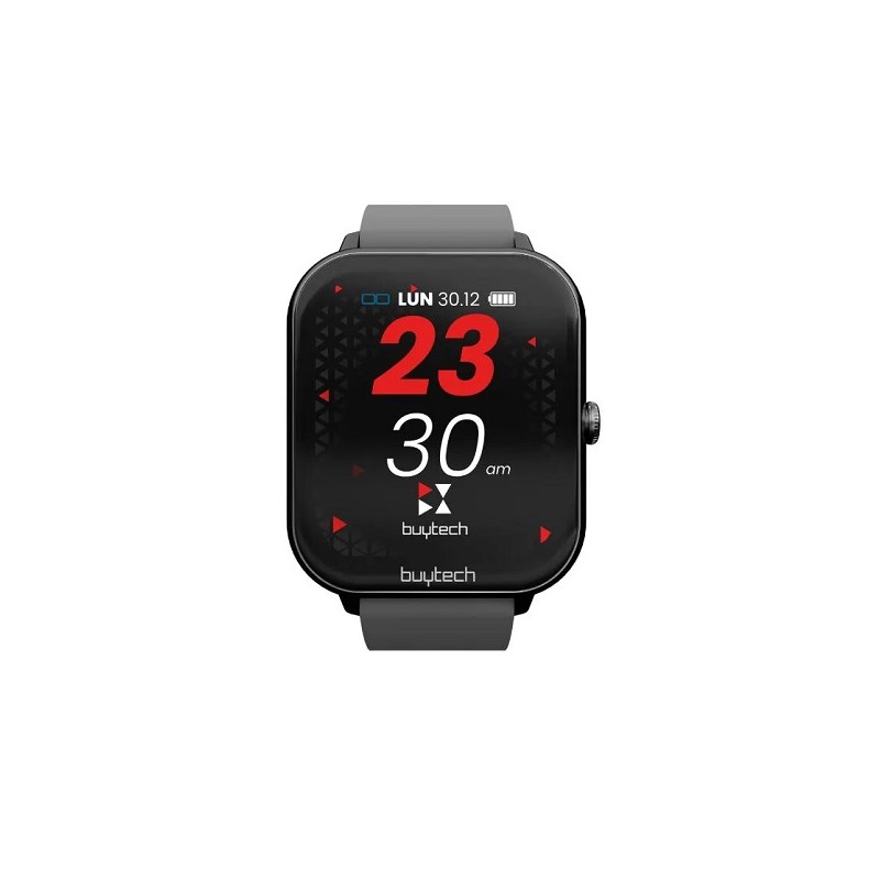 SMARTWATCH BUYTECH BY-ALFA-BK CASSA NERA CON CINTURINO SILICONE NERO