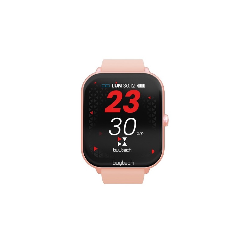 SMARTWATCH BUYTECH BY-ALFA-PK CASSA ROSA CON CINTURINO SILICONE ROSA