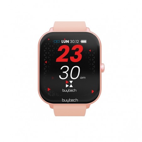 SMARTWATCH BUYTECH BY-ALFA-PK CASSA ROSA CON CINTURINO SILICONE ROSA