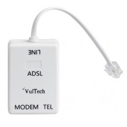 FILTRO ADSL RJ11 SPLITTER TELEFONO/MODEM VULTECH SN20315