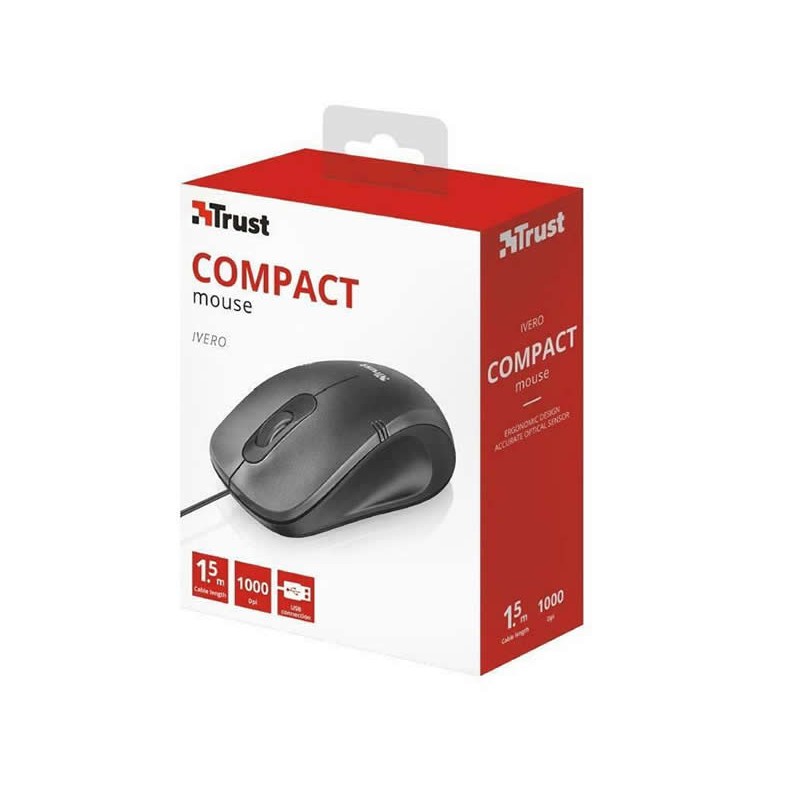 Mouse Ottico Usb Trust IVERO Compact 20404