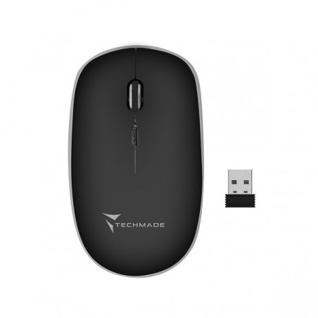 Mouse Ottico Wireless Techmade TM-MUSWN4B-BK