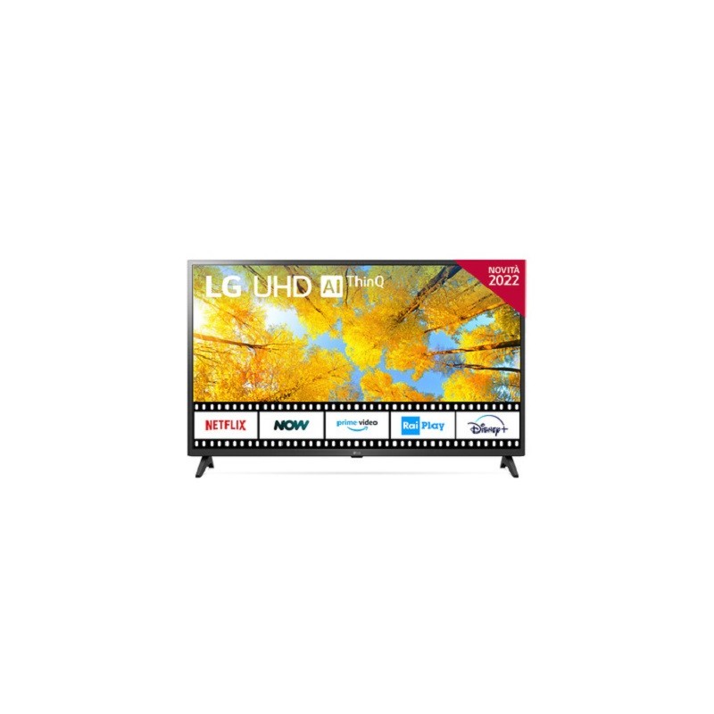 TV LED 43 LG 4K 43UQ75003LF SMART TV EUROPA BLACK