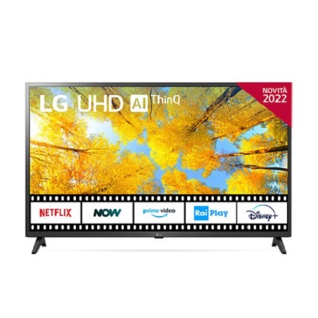 TV LED 43 LG 4K 43UQ75003LF SMART TV EUROPA BLACK