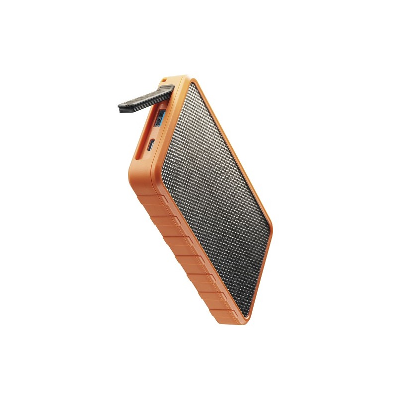 Power Bank Solar Fast Charge 20W PD 10.000MaH Orange Cellularline PBSOLAR10000O