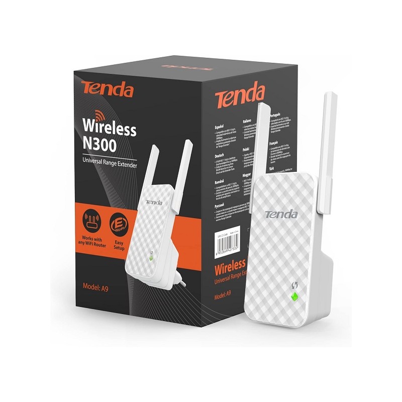 Tenda EXTENDER A9 300Mbps 2ANT.FISSE