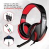 CUFFIE + MICROFONO 3.5MM GAMING TECHMADE TM-FL1-RED