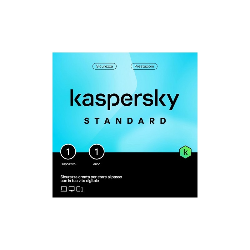 Kaspersky Standard Antivirus Protection Card (1 Dispositivo, 1 Anno, card fisica)