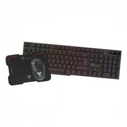 TASTIERA + MOUSE USB + MOUSEPAD GAMING TECHMADE TM-COMBOGAMING