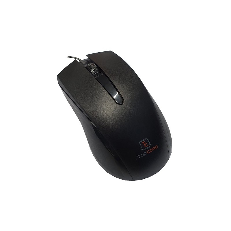 Mouse USB Topcore TOPMO1 3 Pulsanti Nero